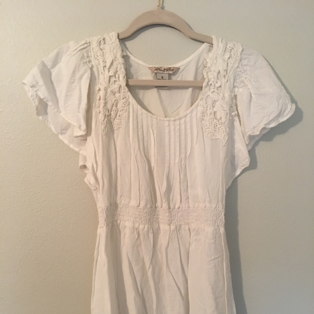 Fun & Flirty white short dress for the beach cover